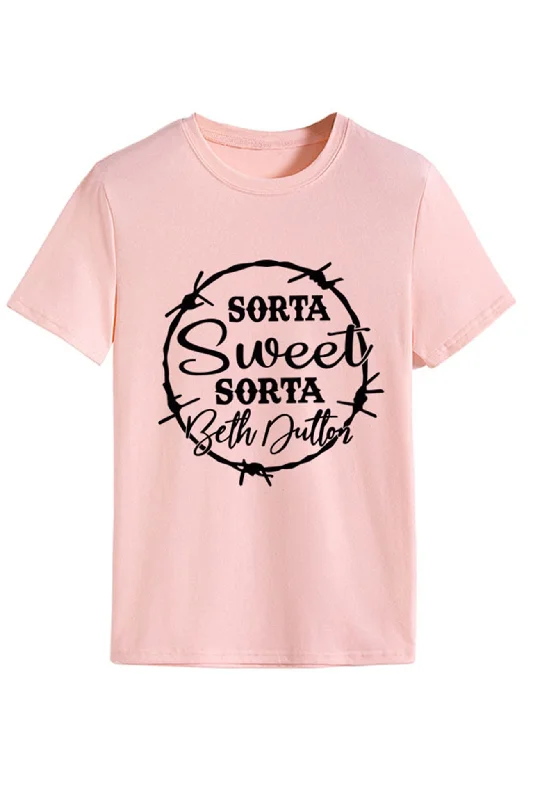 Sorta Sweet Printed T-shirt Business