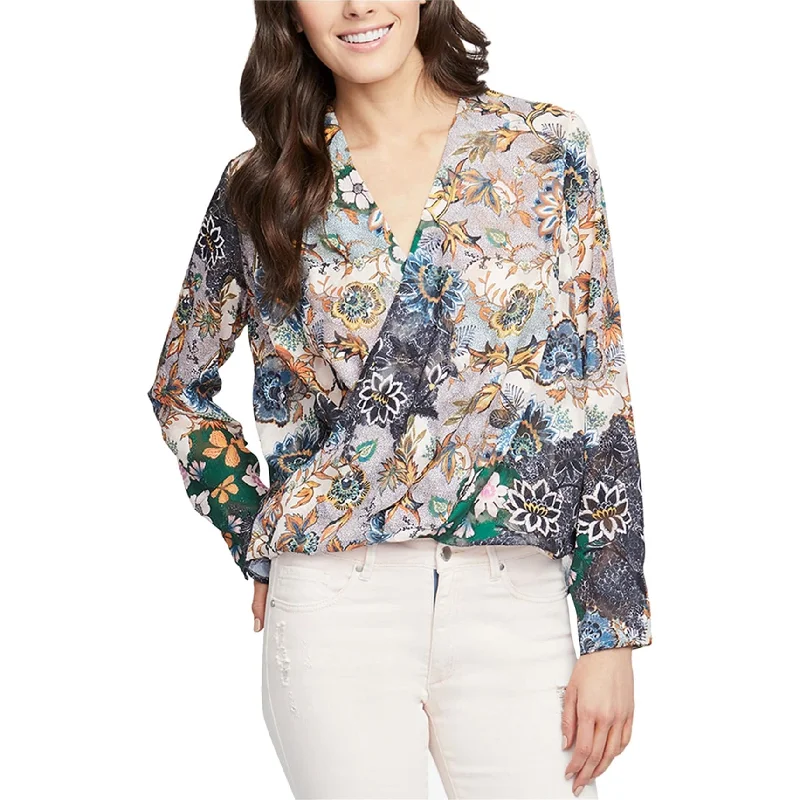 Rachel Roy Womens Crossover Peasant Blouse Sophisticated Women's 