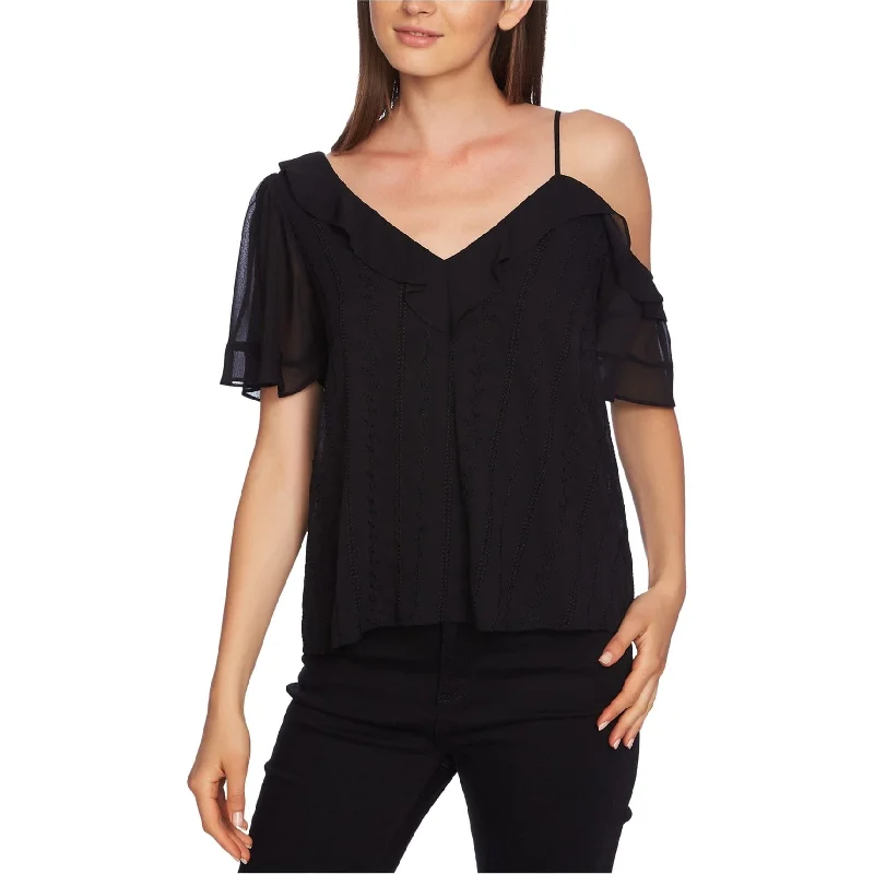 1.State Womens Ruffle Pullover Blouse Sleek Women's 