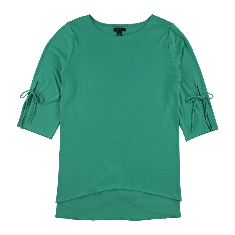 Alfani Womens Tie-Sleeve Pullover Blouse Relaxed Women's Beachy