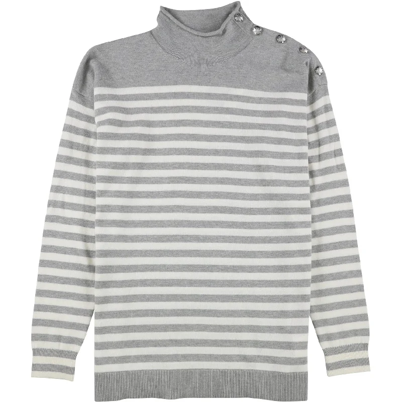 Ralph Lauren Womens Striped Pullover Sweater, Grey, Small Refined Women's 