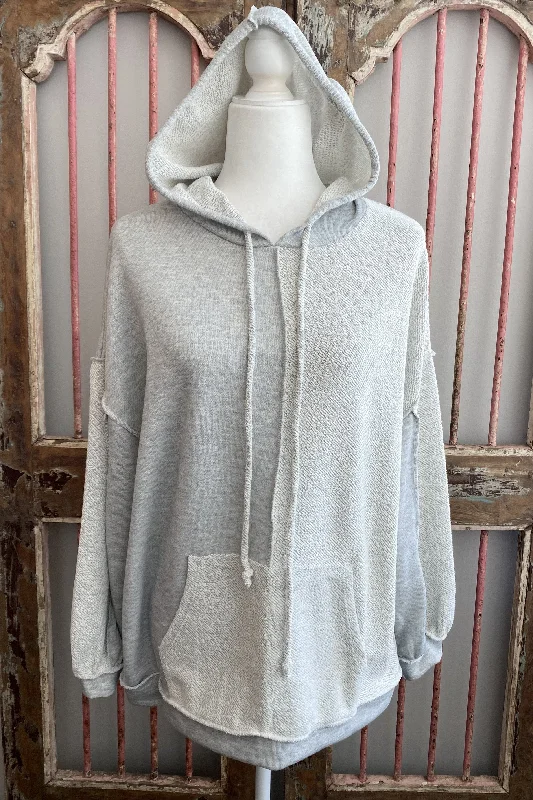 Simple Way Women's Classic Knit Relaxed Fit Hoodie Feminine Women's Soft 