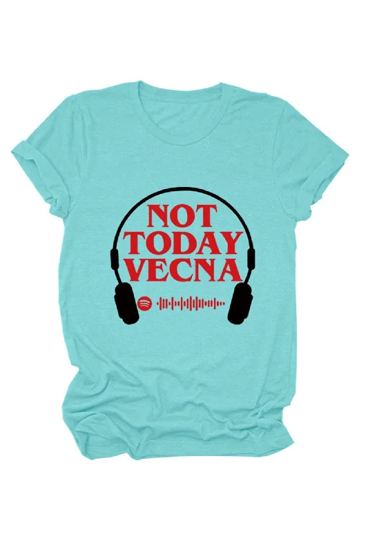 Not Today Vecna Printed T-shirt Polished Women's Silk