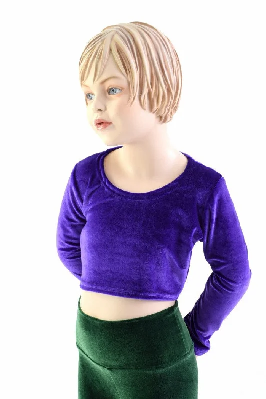 Girls Long Sleeve Purple Top (TOP ONLY) Women