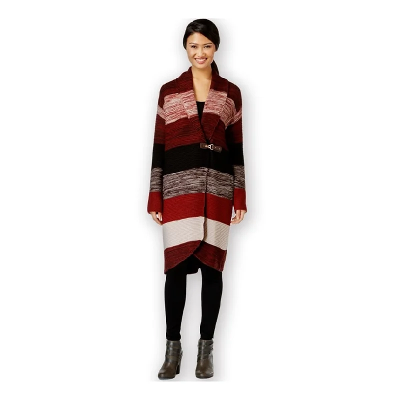 One A Womens Buckled Coat Cardigan Sweater Earthy Women's Hemp - based