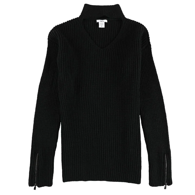 Bar Iii Womens Choker-Neck Pullover Sweater Unique Women's Upcycled