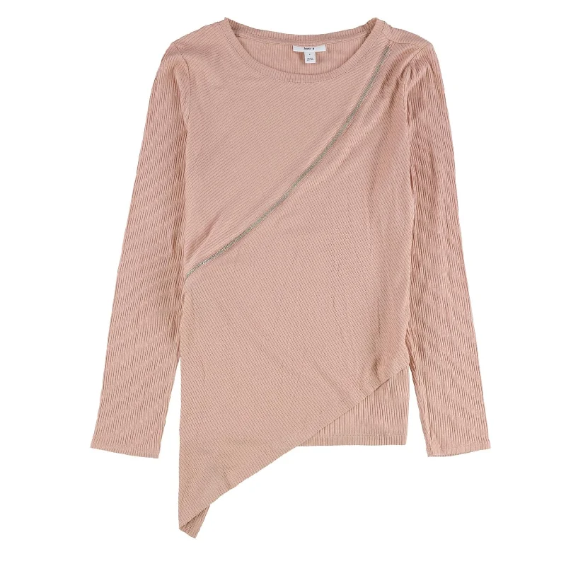Bar Iii Womens Zipper Detail Pullover Blouse Elegant Women's Formal 