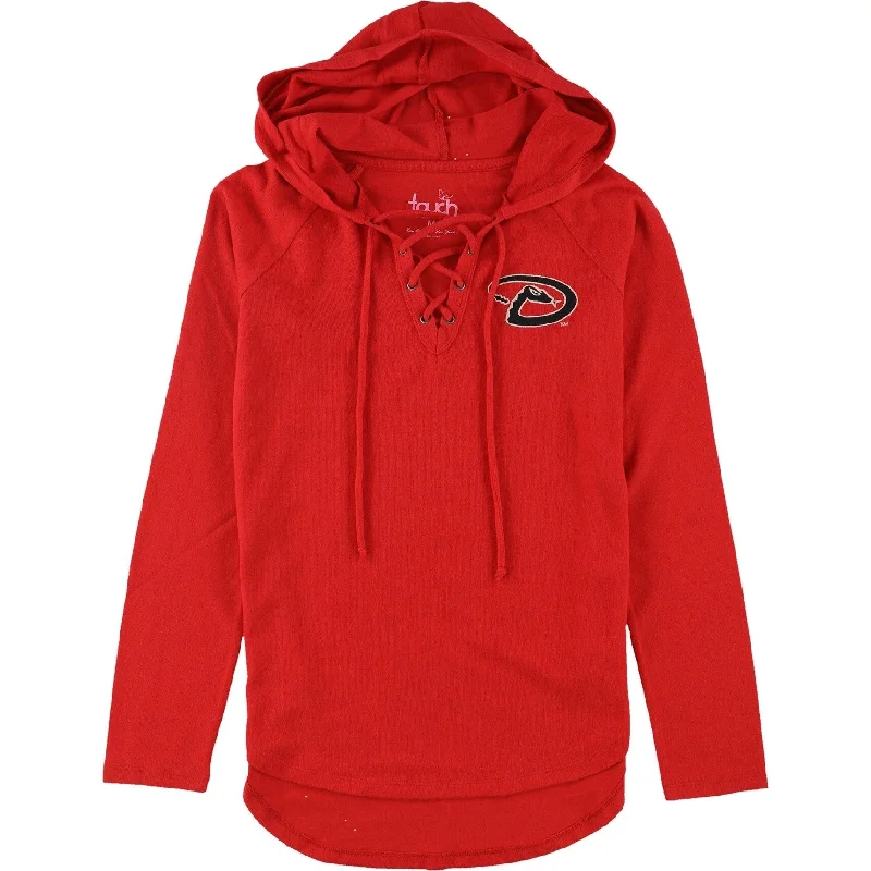 Touch Womens Arizona Diamondbacks Hooded Sweater, Red, Medium Dapper Women's Bow - adorned
