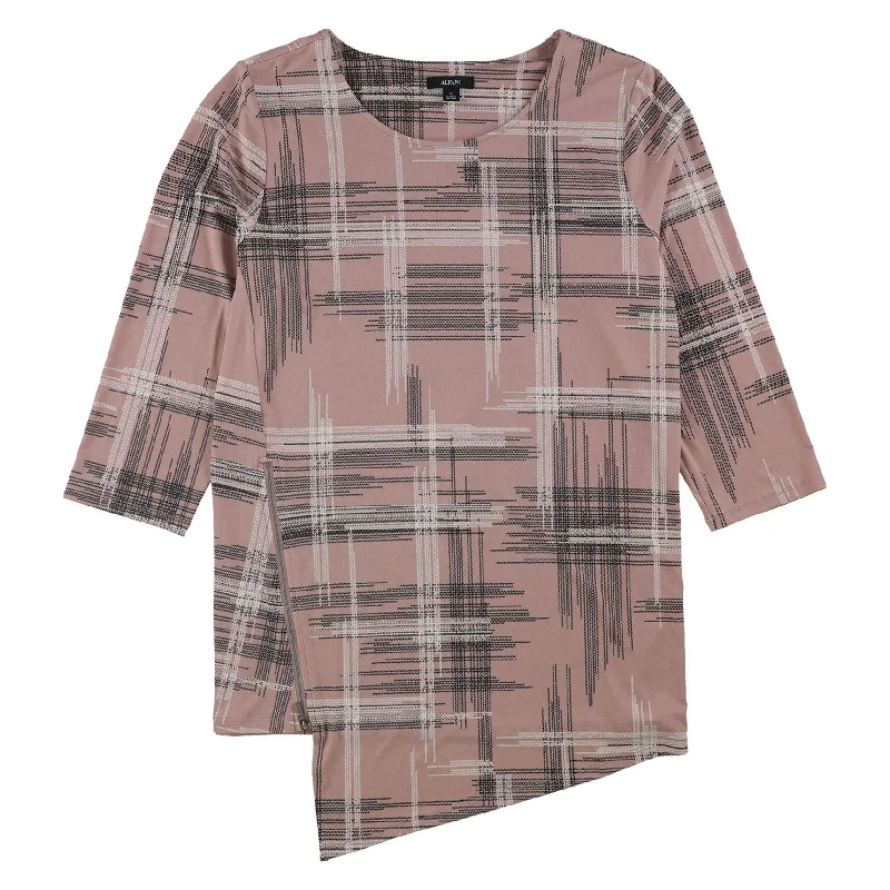 Alfani Womens Asymmetrical Hem Pullover Blouse Feminine Women's Soft 