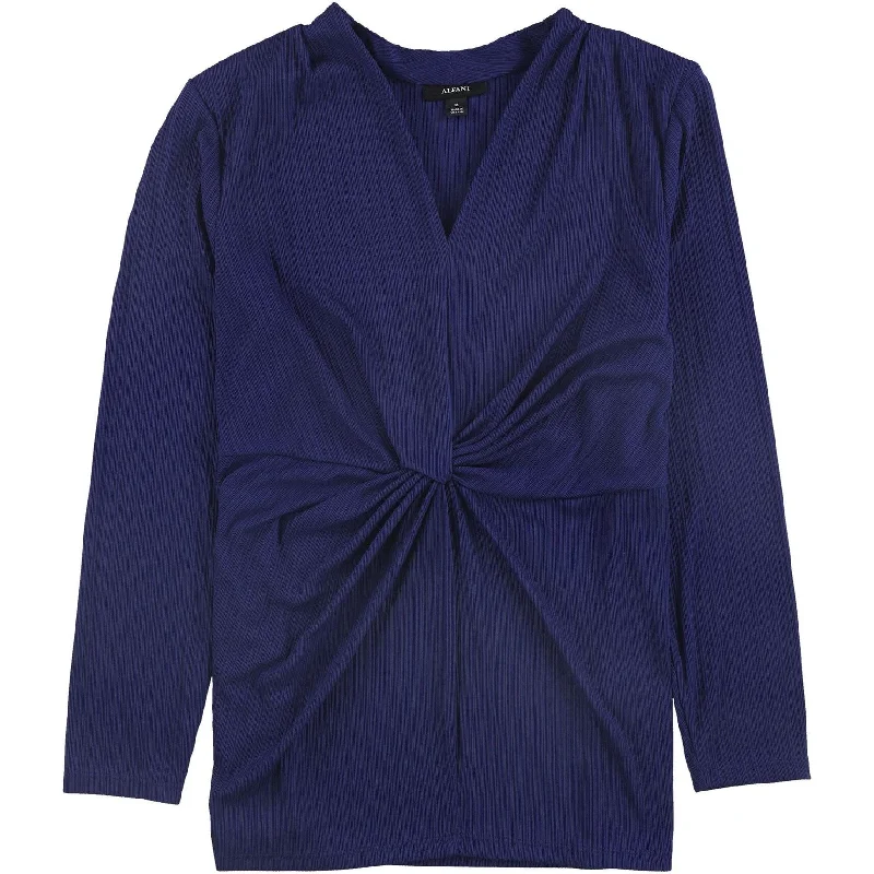 Alfani Womens Twisted Pullover Blouse Laid - back Women's Vibe