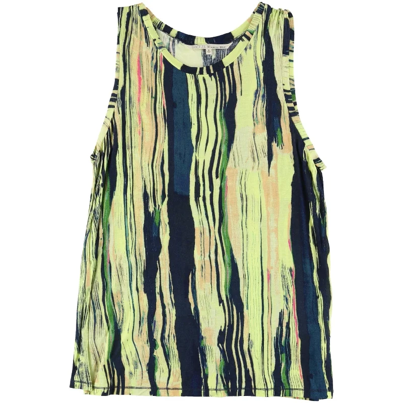 Rachel Roy Womens Printed Tank Top, Green, Large performance