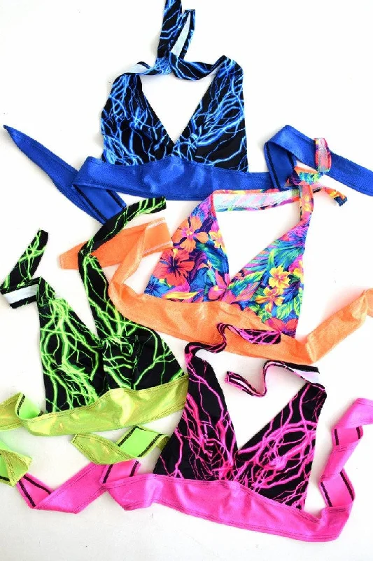 Build Your Own Darted Tie Back Halter Preppy Women's College