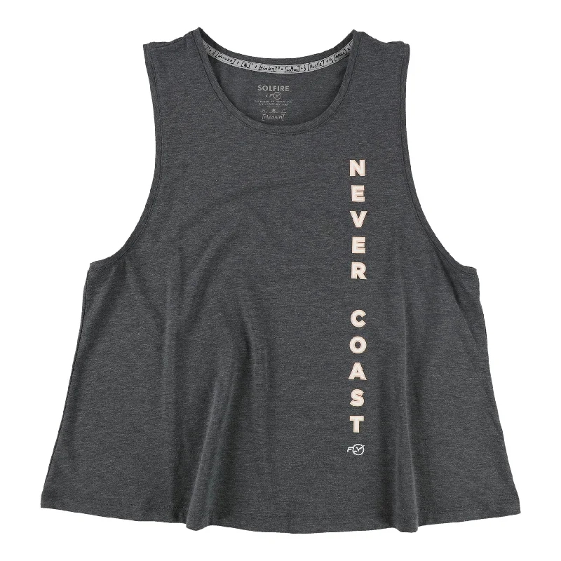 SOLFIRE Womens Elizabeth Tank Top, Grey, Medium Artistic Women's Avant - 