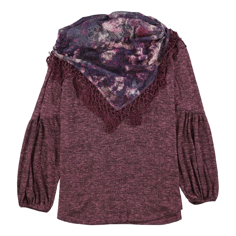 Style & Co. Womens Scarf Pullover Blouse, Purple, Large Dynamic Women's High - energy