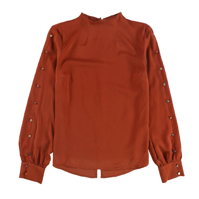 Bar Iii Womens Button-Detail Knit Blouse Hip Women's Urban