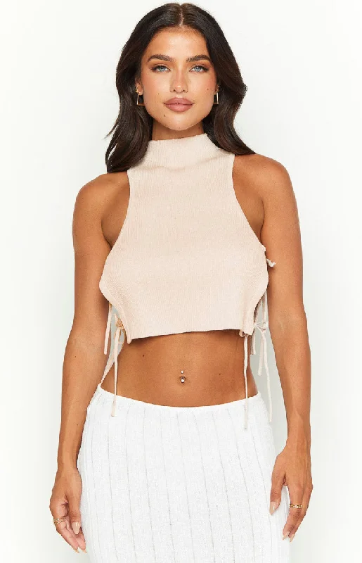 Melanie Light Pink Crop Top Trendy Women's Oversized
