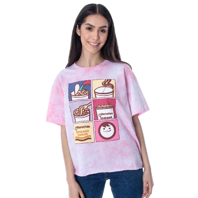 Maruchan Instant Lunch Women's Ramen Noodle Sequence Skimmer T-Shirt Cool Women's Distressed