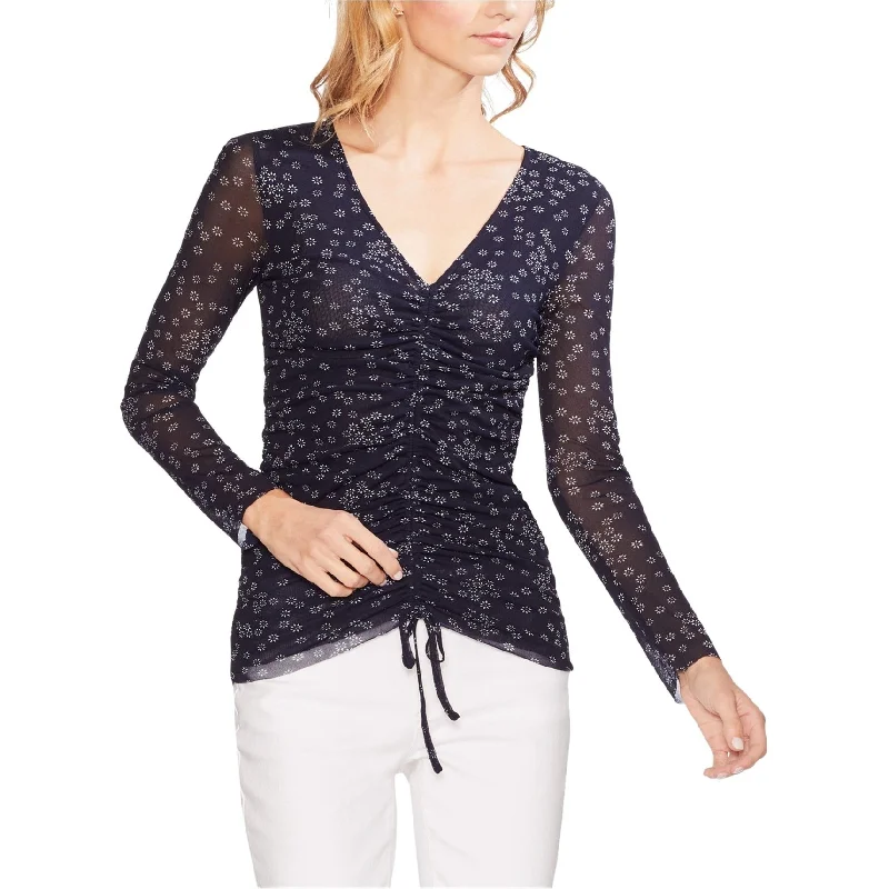 Vince Camuto Womens Mesh Pullover Blouse Classic Women's Tweed