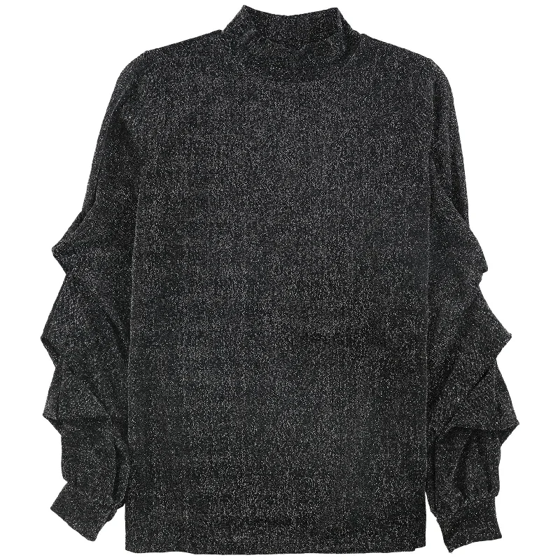 Alfani Womens Metallic Pullover Blouse Luxurious Women's High -  end